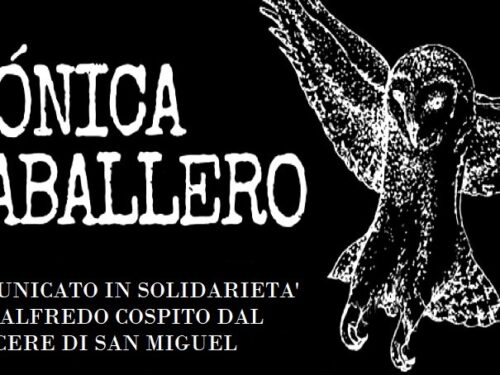 Cile: Comunicato di Mónica Caballero in solidarietà con Alfredo Cospito