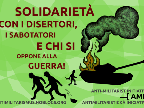 Poster Anti-militarista (IT/EN/CS)