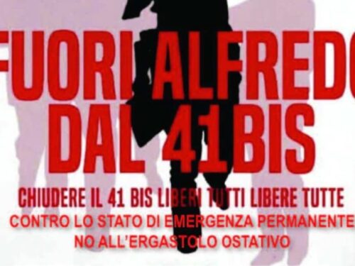 Milano: Fuori Alfredo dal 41 bis! Manifestazione in solidarietà con Alfredo Cospito in sciopero della fame