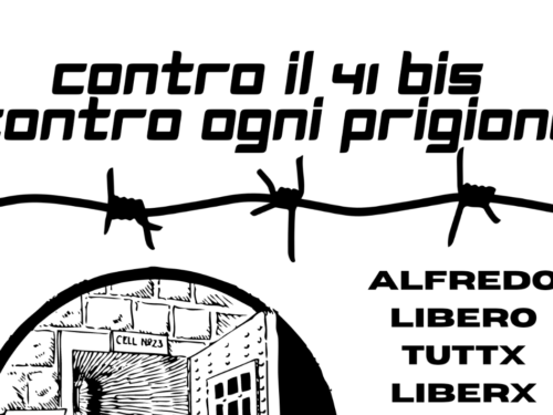 Parma: Presidio sotto al carcere di Parma, contro il 41 bis, contro ogni prigione